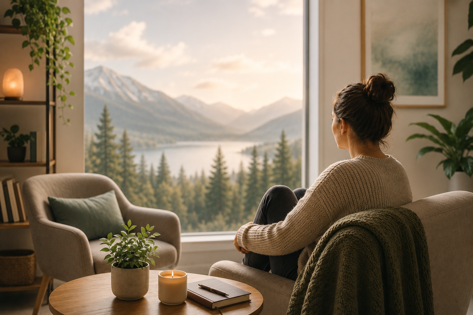 Compassionate therapist in a welcoming session